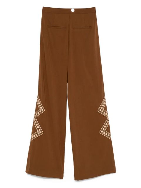 Ba&Sh Taos embroidered trousers - Brown - zdjęcie produktu nr 2