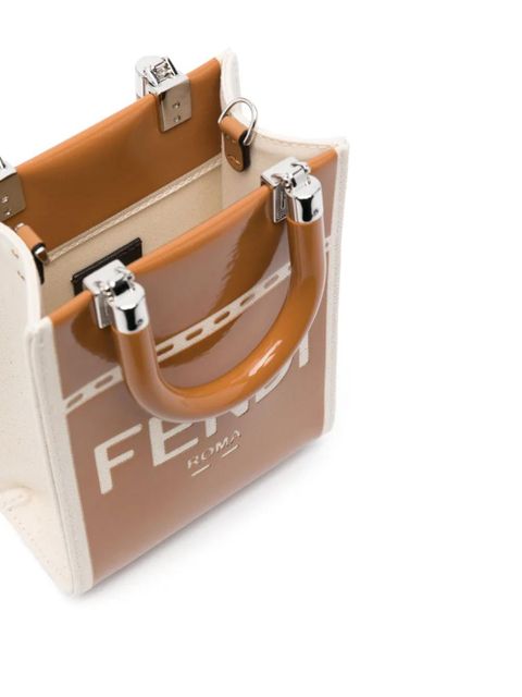 FENDI mini Sunshine tote bag - Brown