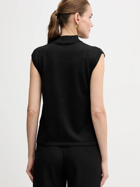 Joseph Ribkoff sweter damskie kolor czarny lekki z półgolfem 254935