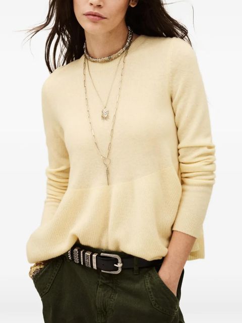 Ba&Sh Salama buttoned-back knitted top - Neutrals