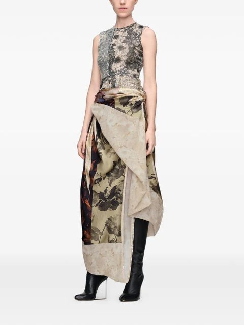 Maison Margiela sequin floral top - Grey - zdjęcie produktu nr 2