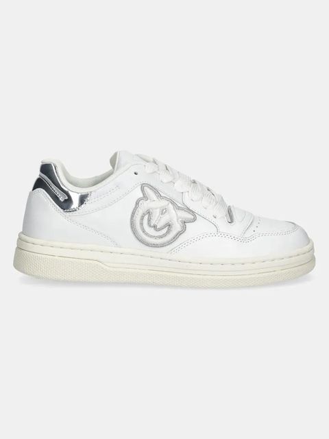 Pinko sneakersy skórzane Mandy damskie kolor biały SS0077 P014 ZI6 - zdjęcie produktu nr 2