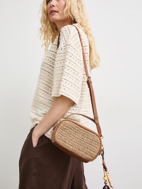 Medicine torebka crossbody damska pleciona - zdjęcie produktu nr 2