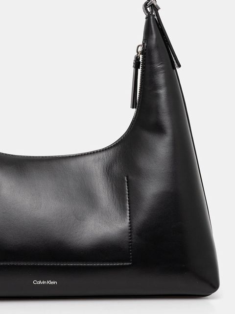 Calvin Klein torebka skórzana kolor czarny LV04F3262G - zdjęcie produktu nr 2