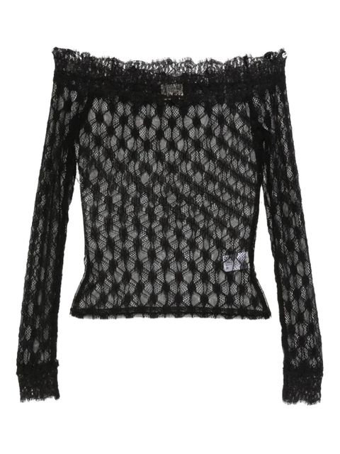 ISABEL MARANT floral-lace top - Black - zdjęcie produktu nr 1
