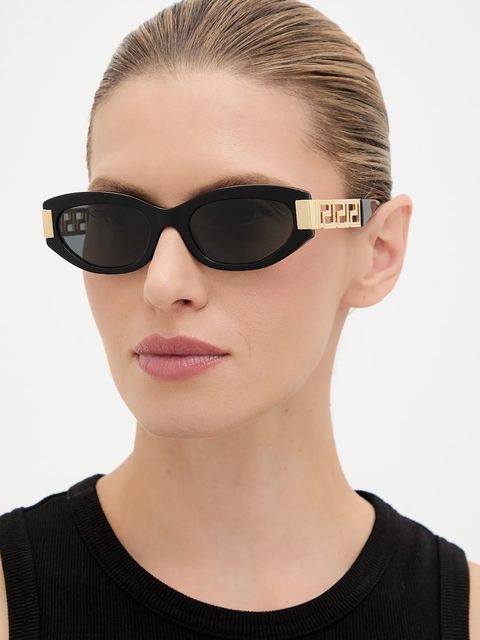 Versace okulary przeciwsłoneczne damskie kolor czarny 0VE4501 - zdjęcie produktu nr 1