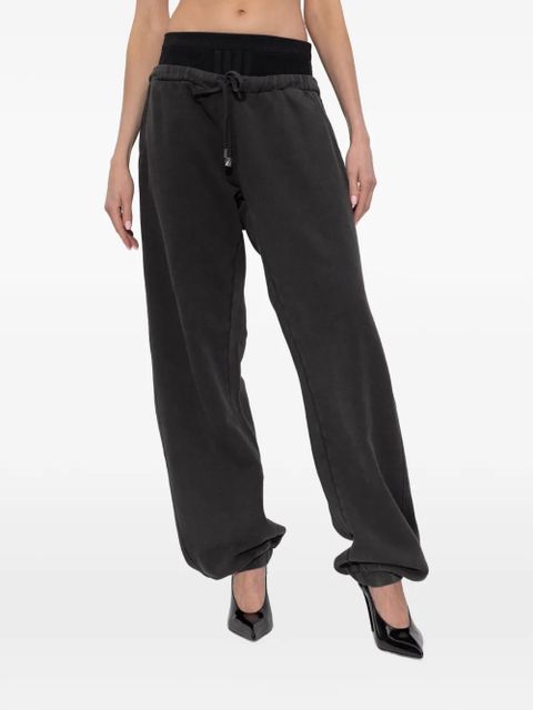 The Attico drawstring track pants - Black
