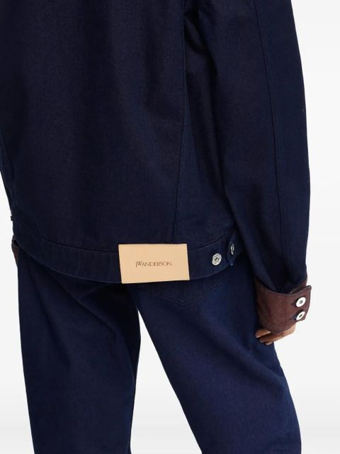 JW Anderson contrast-cuff denim jacket - Blue