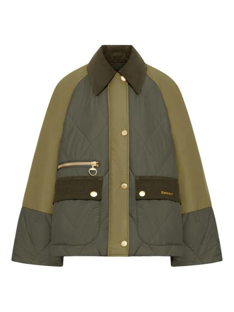 Barbour Milby quilted colour-block jacket - Green - zdjęcie produktu nr 1