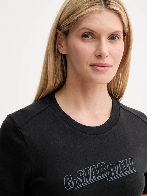 G-Star t-shirt bawełniany damski kolor czarny D26248-D101