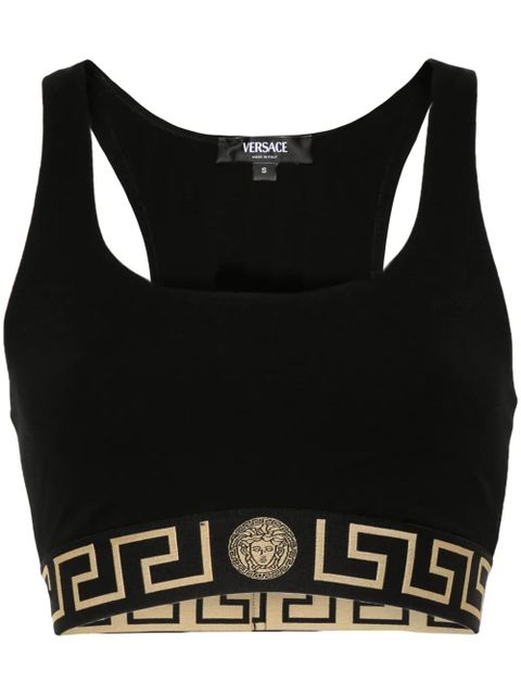 Versace Greca-border crop top - Black - zdjęcie produktu nr 1