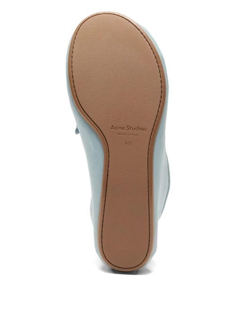 Acne Studios ruched loafers - Blue