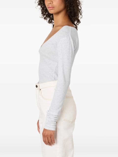 American Vintage Massachusetts long-sleeve T-shirt - Grey