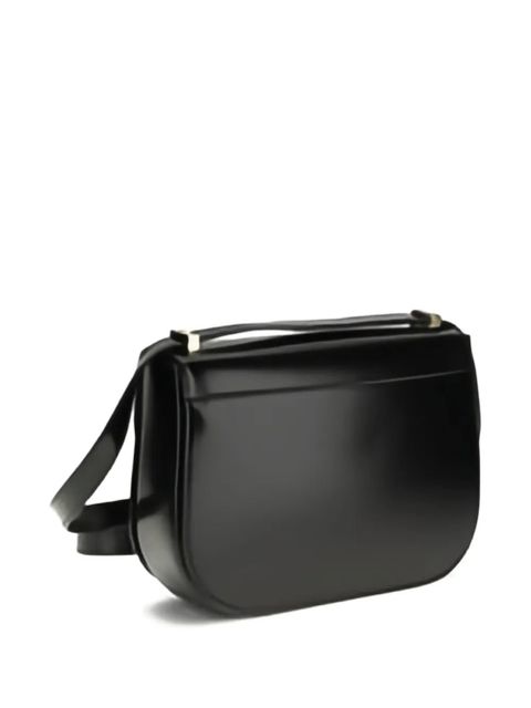 Ferragamo logo-plaque cross body bag - Black