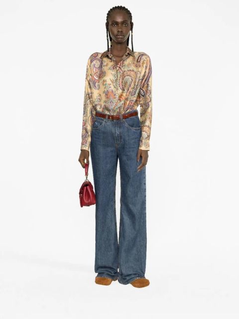ETRO paisley-print silk shirt - Neutrals