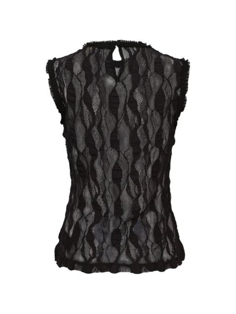 Ulla Johnson ruffled lace top - Black - zdjęcie produktu nr 2