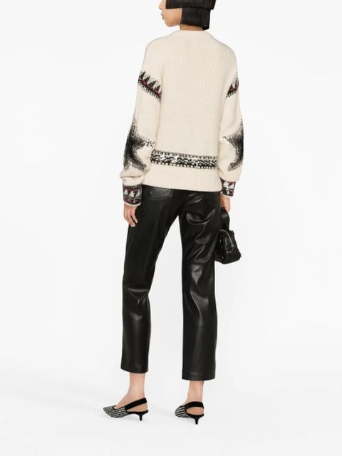 Zadig&Voltaire sequin-embellished cashmere jumper - Neutrals