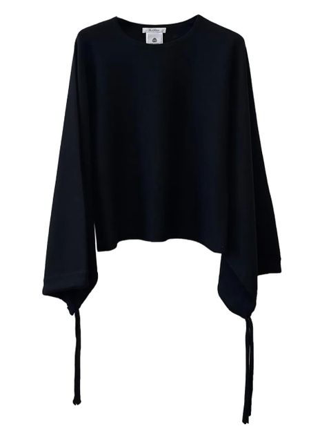 Max Mara Frais tie-detail sweater - BLACK - zdjęcie produktu nr 1