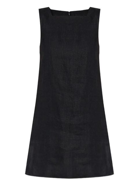 Posse linen mini dress - Black - zdjęcie produktu nr 1