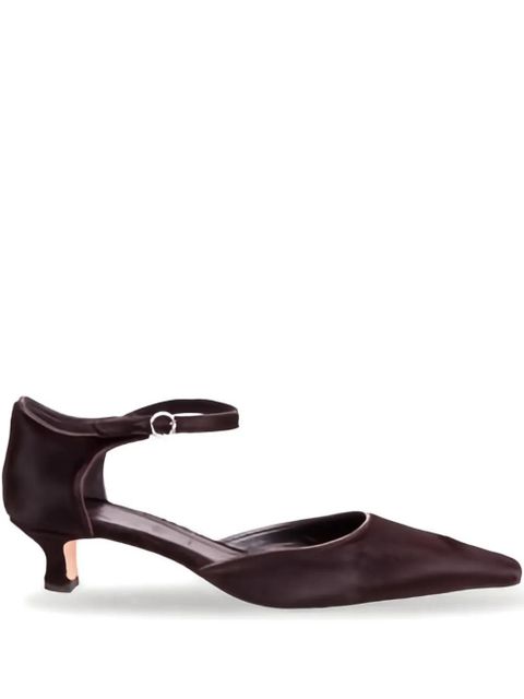 Aeyde 35mm Tillie ankle strap pumps - Brown