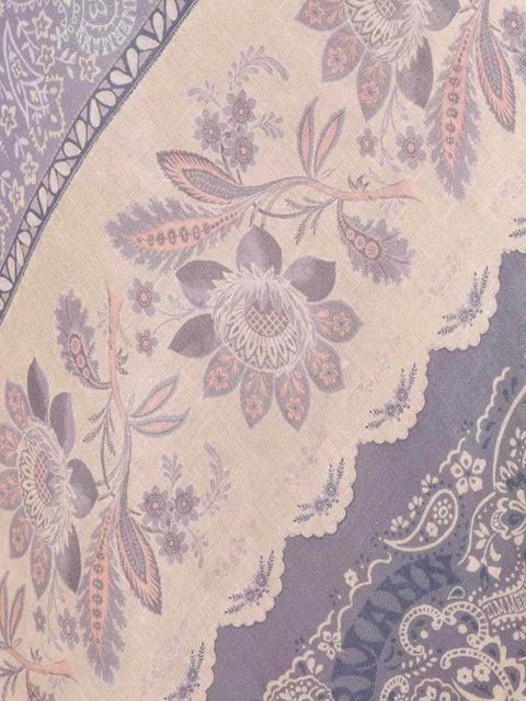 ZIMMERMANN mix-print maxi skirt - Blue