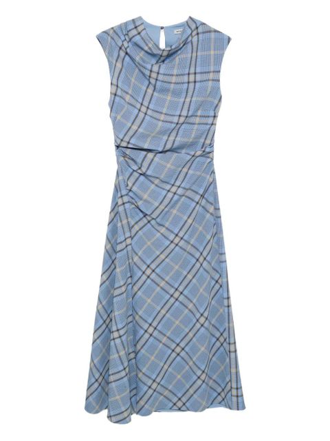 Simkhai Burke plaid-pattern midi dress - Blue - zdjęcie produktu nr 1