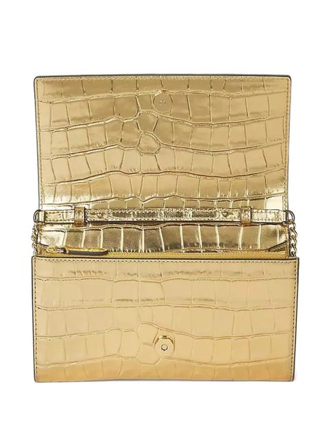 Lauren Ralph Lauren embossed clutch bag - Gold