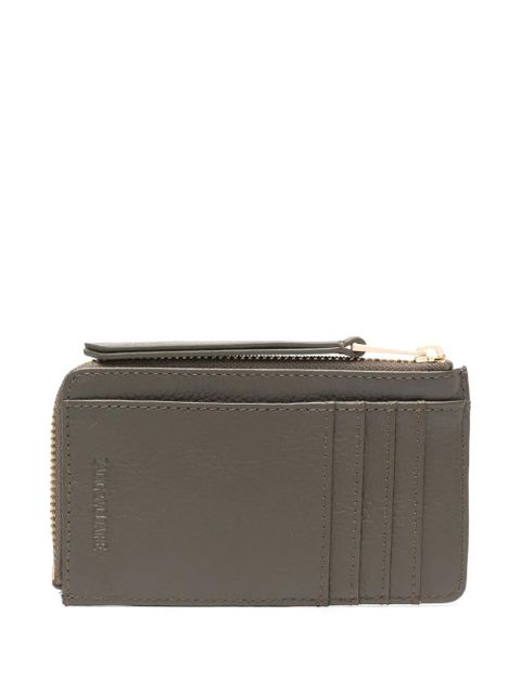 Zadig&Voltaire ZV Card logo-plaque leather cardholder - Green - zdjęcie produktu nr 2