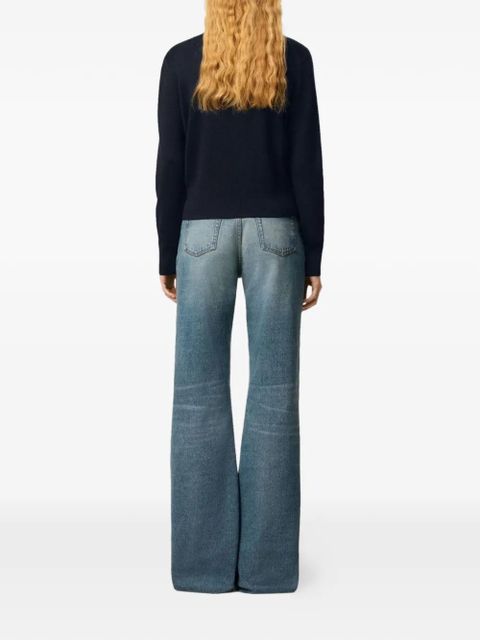 AMI Paris logo-embroidery sweater - Blue