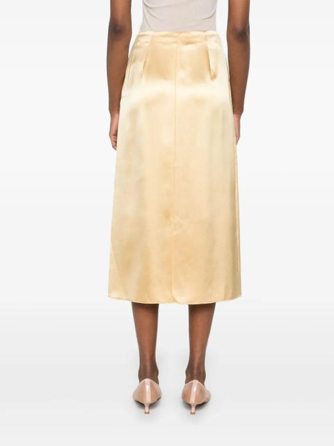 Altuzarra satined midi skirt - Yellow