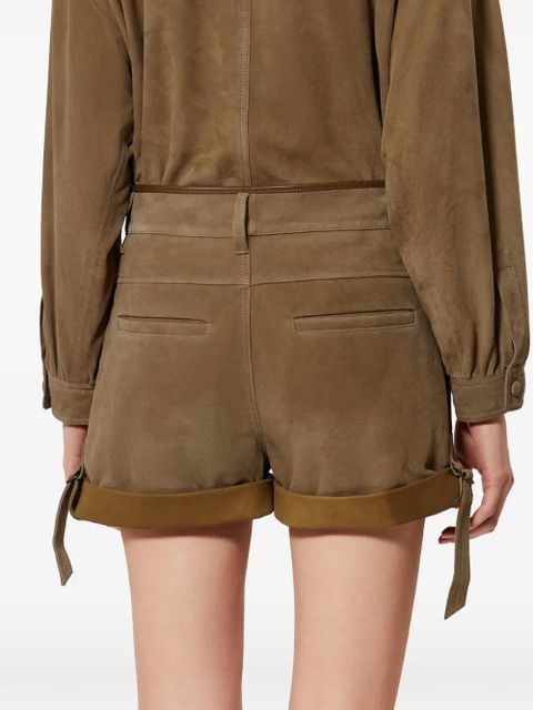 ISABEL MARANT Marline suede shorts - Brown