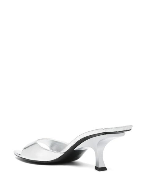 The Attico 70mm metallic sandals - Silver - zdjęcie produktu nr 2