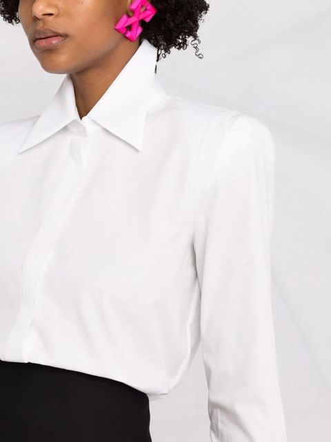 Off-White logo plaque cut-out shirt