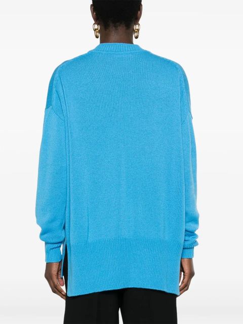 Jil Sander crew-neck cashmere jumper - Blue