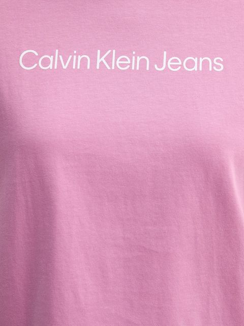 Calvin Klein Jeans t-shirt bawełniany damski kolor różowy LV047C912G
