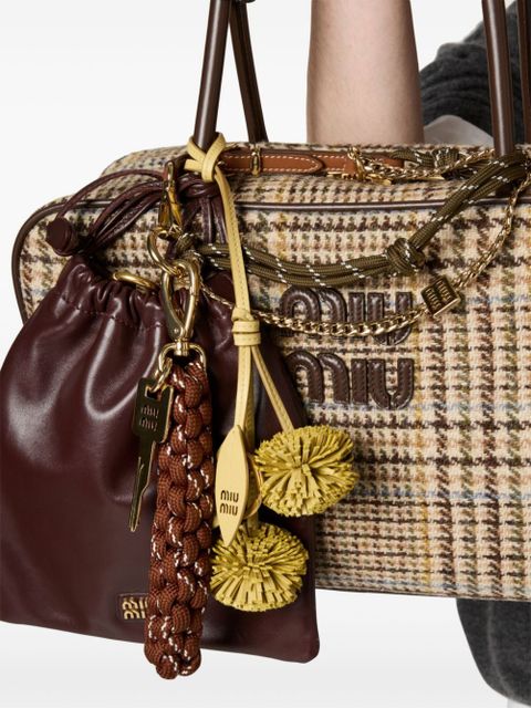 Miu Miu logo patch pouch - Red