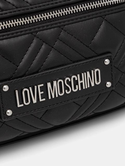 Love Moschino plecak damski kolor czarny mały gładki JC4148PP1NLA000B
