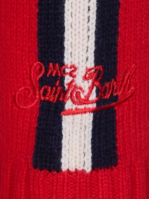 MC2 Saint Barth stripe embellished knitwear - Red