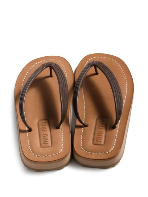 Miu Miu Thong sandals - Brown