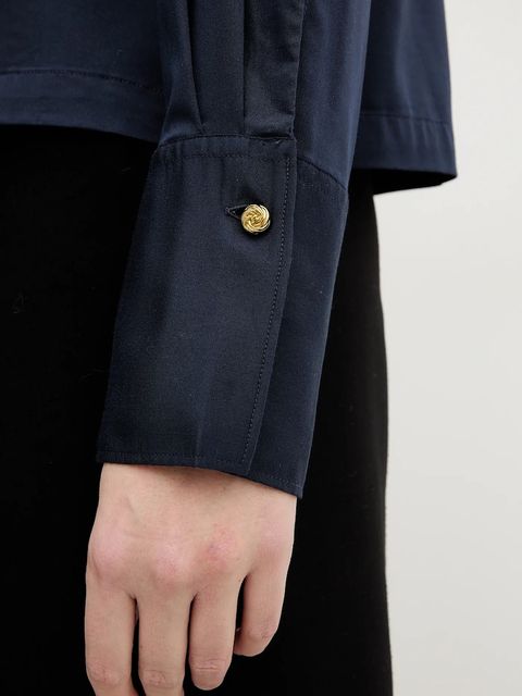 Barbour bluzka Evie damska kolor granatowy gładka LSH1725