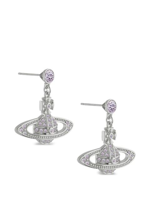 Vivienne Westwood Mini Bas Relief Drop earrings - Silver - zdjęcie produktu nr 2