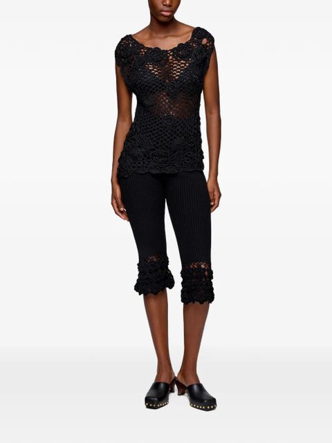 GANNI crochet floral top - Black - zdjęcie produktu nr 2