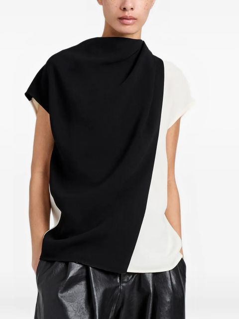 Proenza Schouler Elsa drape-detail blouse - Black
