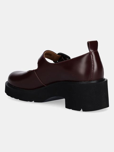 Camper czółenka skórzane Milah kolor bordowy na słupku K201681-007
