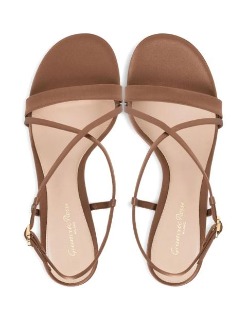 Gianvito Rossi satin heeled sandals - Brown - zdjęcie produktu nr 2