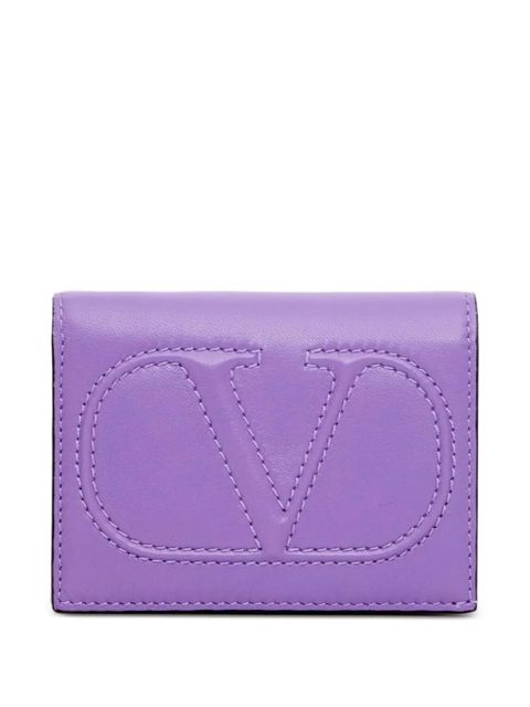 Valentino Garavani VLogo Walk small nappa wallet - Purple - zdjęcie produktu nr 1