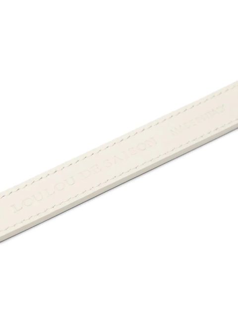 LouLou de Saison Ceylon textured embossed belt - White