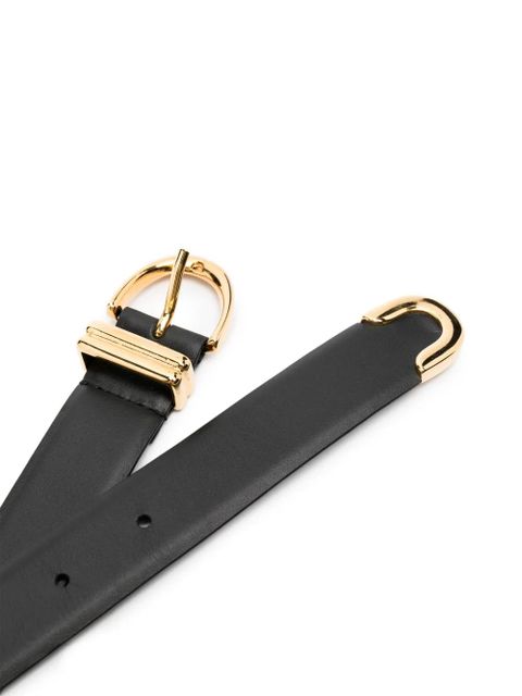 KHAITE The Bambi leather belt - Black - zdjęcie produktu nr 2