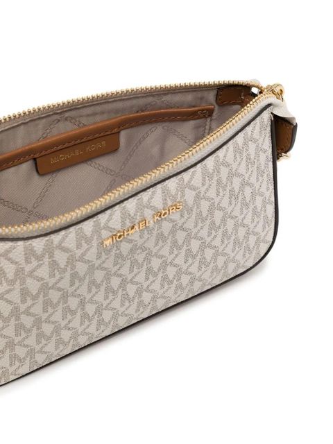 Michael Kors Jet Set leather pouchette - Brown
