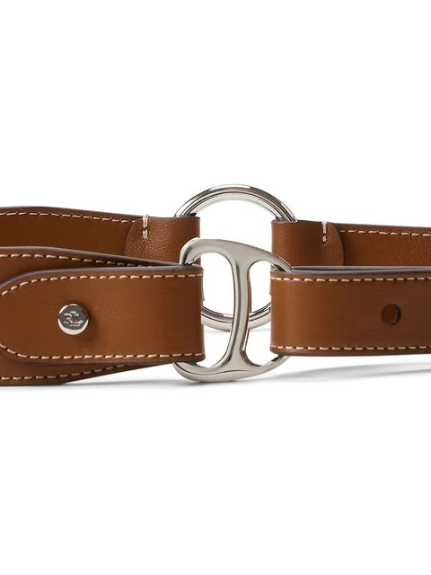 Lauren Ralph Lauren pasek skórzany damski kolor brązowy 412980225 - zdjęcie produktu nr 2